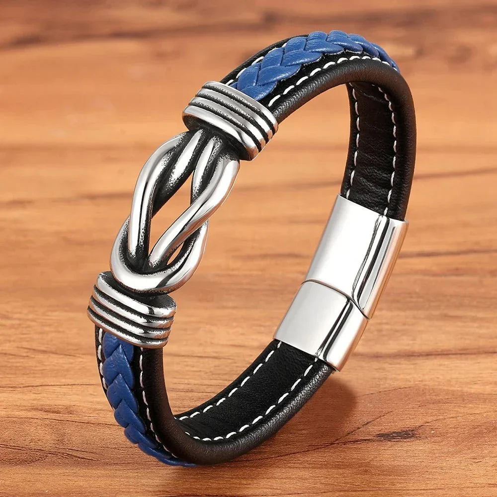 Kalsten | Unisex Eternal Love Knot Leather Bracelet