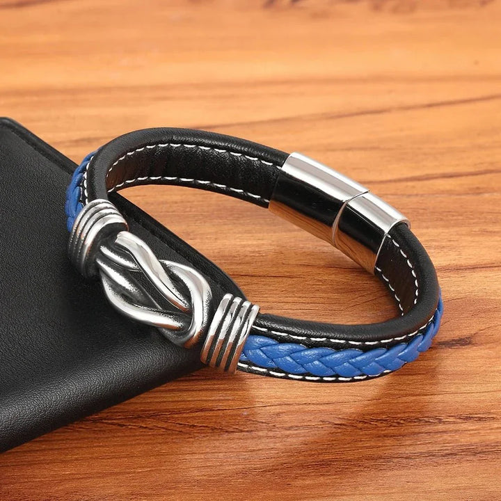Kalsten | Unisex Eternal Love Knot Leather Bracelet
