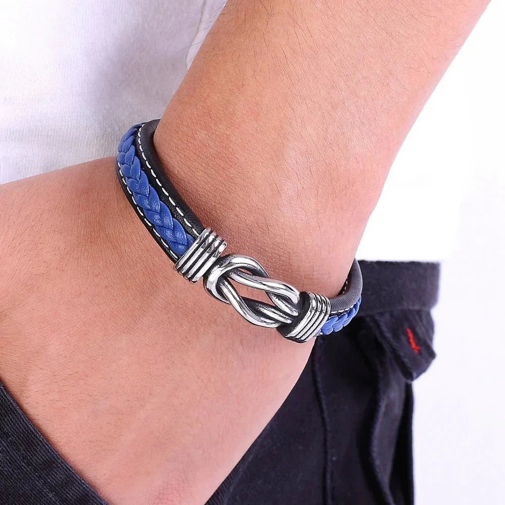 Kalsten | Unisex Eternal Love Knot Leather Bracelet