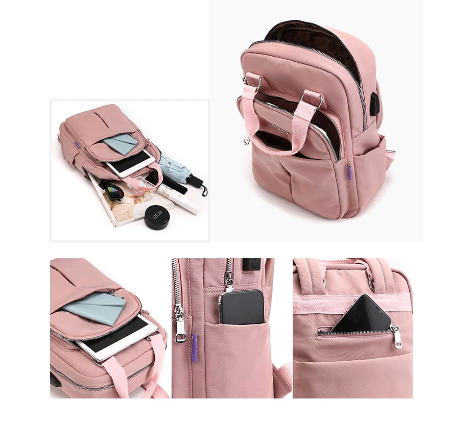 Water-Resistant USB Charging Anti-Theft Backpack – Multi-Compartment Design | Kalsten