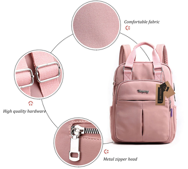 Water-Resistant USB Charging Anti-Theft Backpack – Multi-Compartment Design | Kalsten
