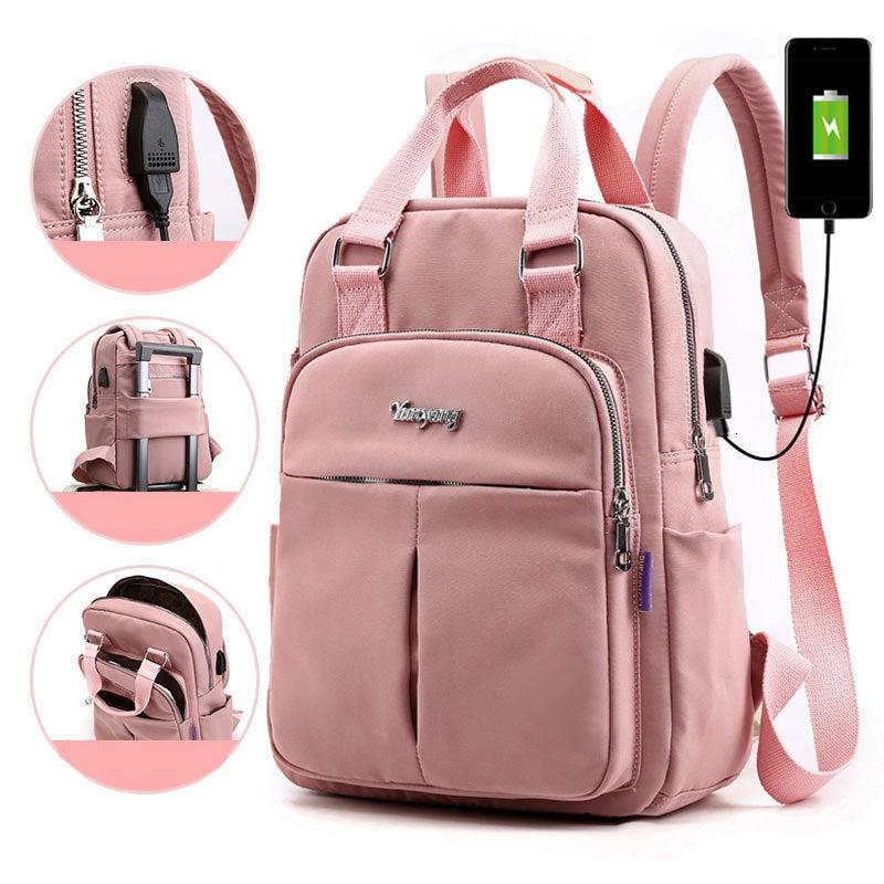 Water-Resistant USB Charging Anti-Theft Backpack – Multi-Compartment Design | Kalsten
