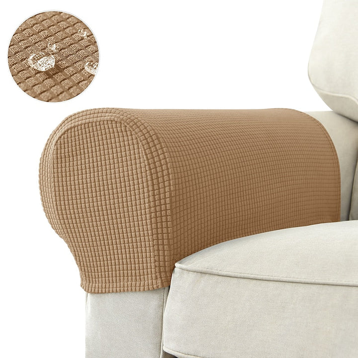 Kalsten | Stretch Armrest Covers – Spandex Covers for Chairs & Armchairs, Set of 2, Bordeaux