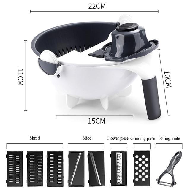 Cut N' Drain Veggie Slicing Bowl | Kalsten