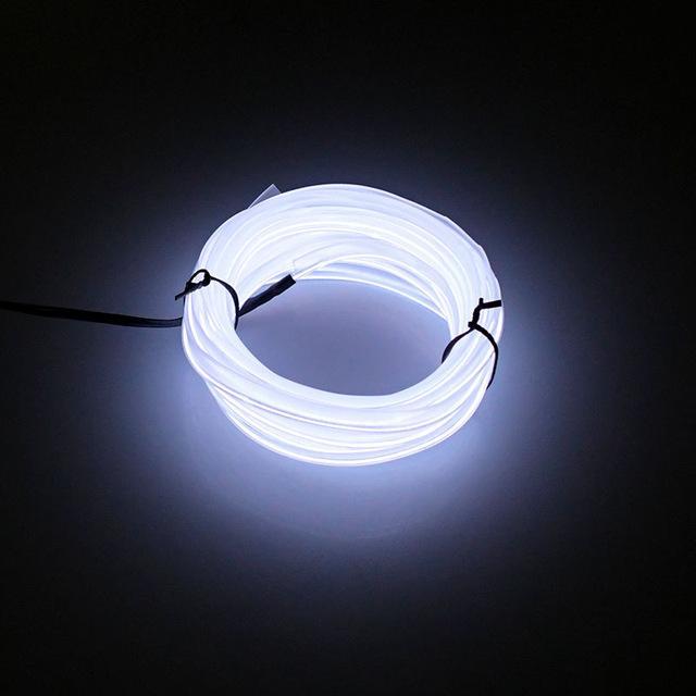 BowLift | 5m car interior accessories atmosphere lamp EL cold light line with USB DIY Decorative Dash board Console Door LED Ambient Light