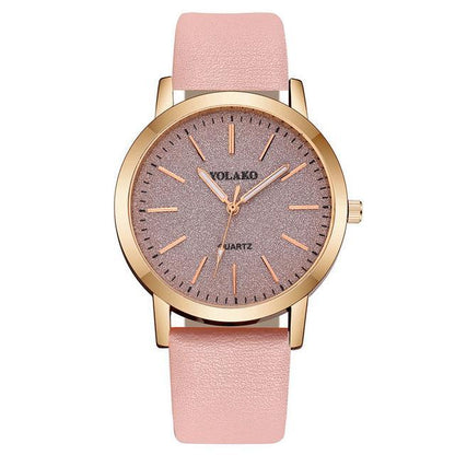 Kalsten | IcoolGadgets High Quality Fashion Womens Ladies Simple Watches Geneva Faux Leather Analog Quartz Wrist Watch clock saat Gift