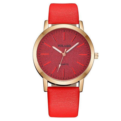 BowLift | IcoolGadgets High Quality Fashion Womens Ladies Simple Watches Geneva Faux Leather Analog Quartz Wrist Watch clock saat Gift