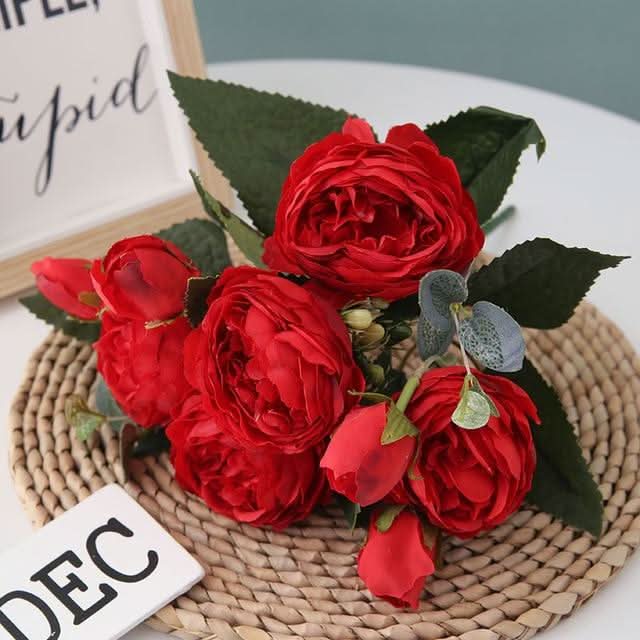 Kalsten | Artificial Peony Bouquet with Blossoms and Buds
