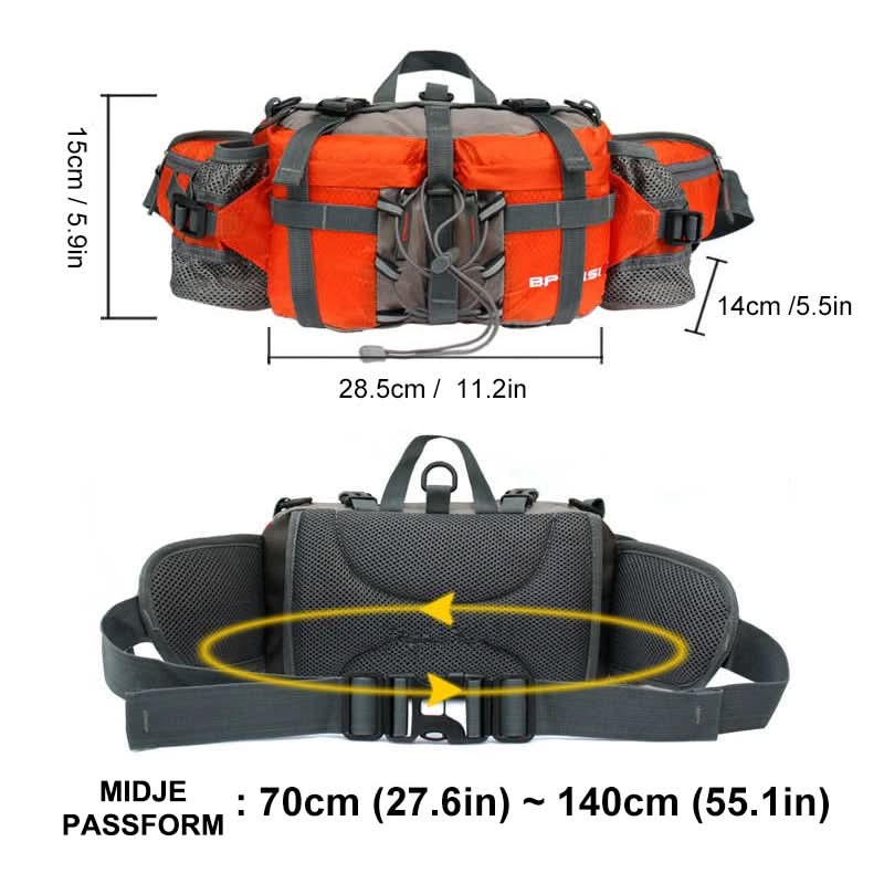 Kalsten | Waterproof Hiking Waist Bag with Bottle Holder
