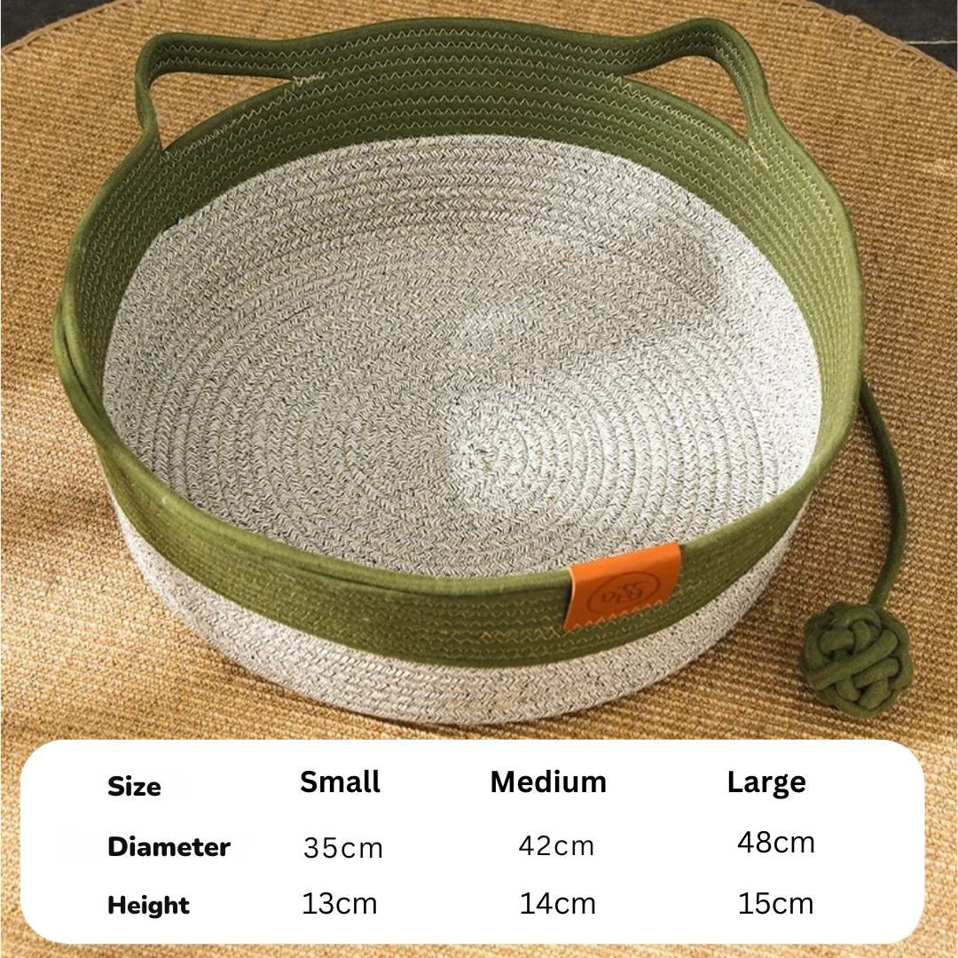 Hand-woven Cotton Rope Cat Bed Kalsten