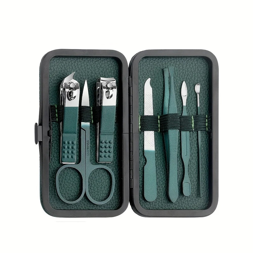 Kalsten | Stainless Steel Grooming Set | 7, 15, or 24-Piece Kits for Manicures & Pedicures at Home or Travel
