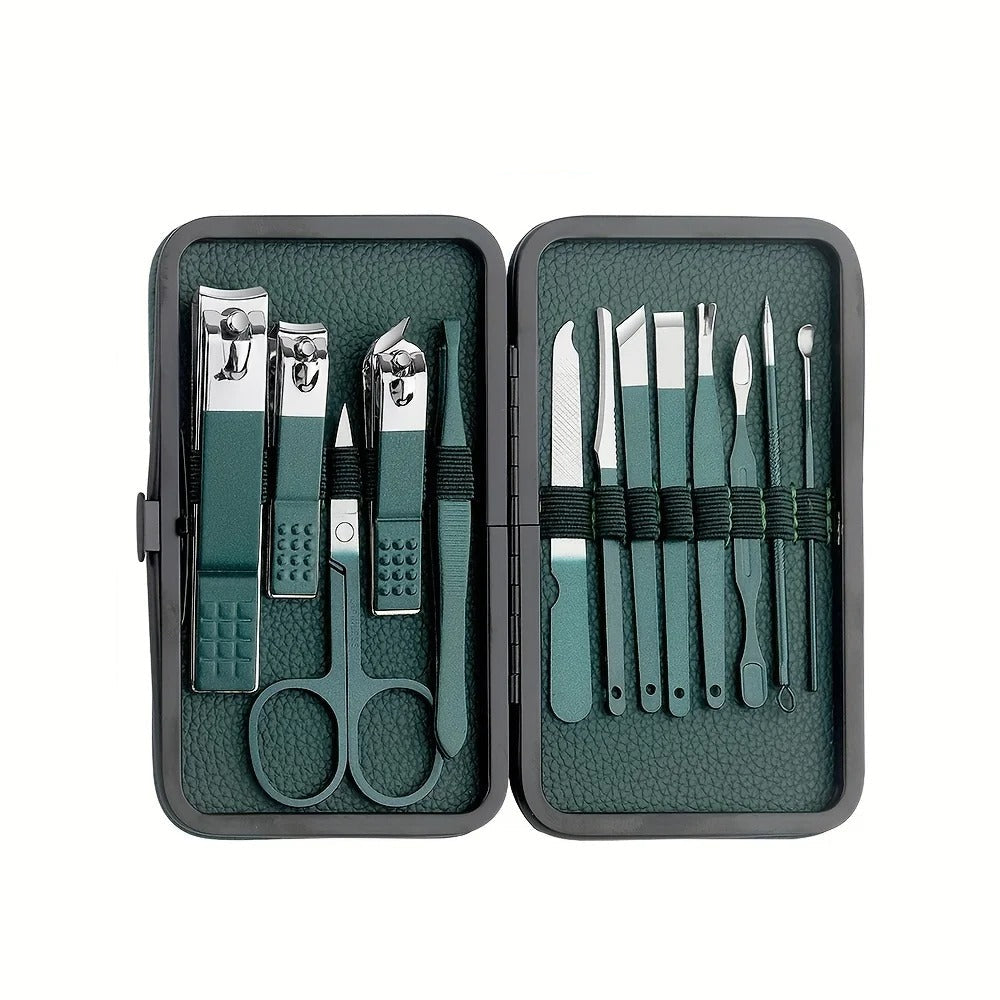 Kalsten | Stainless Steel Grooming Set | 7, 15, or 24-Piece Kits for Manicures & Pedicures at Home or Travel