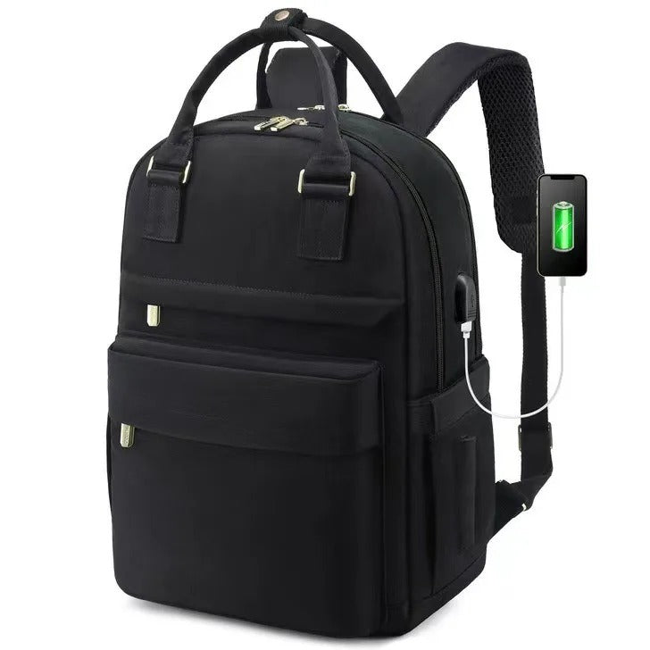 BowLift | Women’s Waterproof Laptop Backpack with USB Charging – Stylish 17-Inch Work, School & Travel Bag