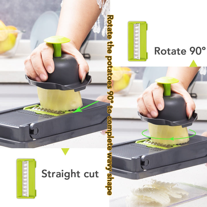 GT-Chopper 7-in-1 Vegetable & Fruit Slicer Dicer | Kalsten