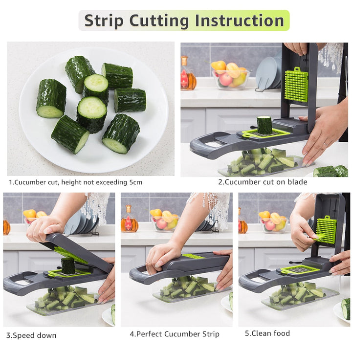 GT-Chopper 7-in-1 Vegetable & Fruit Slicer Dicer | Kalsten