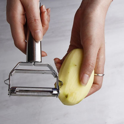 Vegetable Peeler Stainless Steel Kitchen Potato Peeler Metal Grater | Karnz
