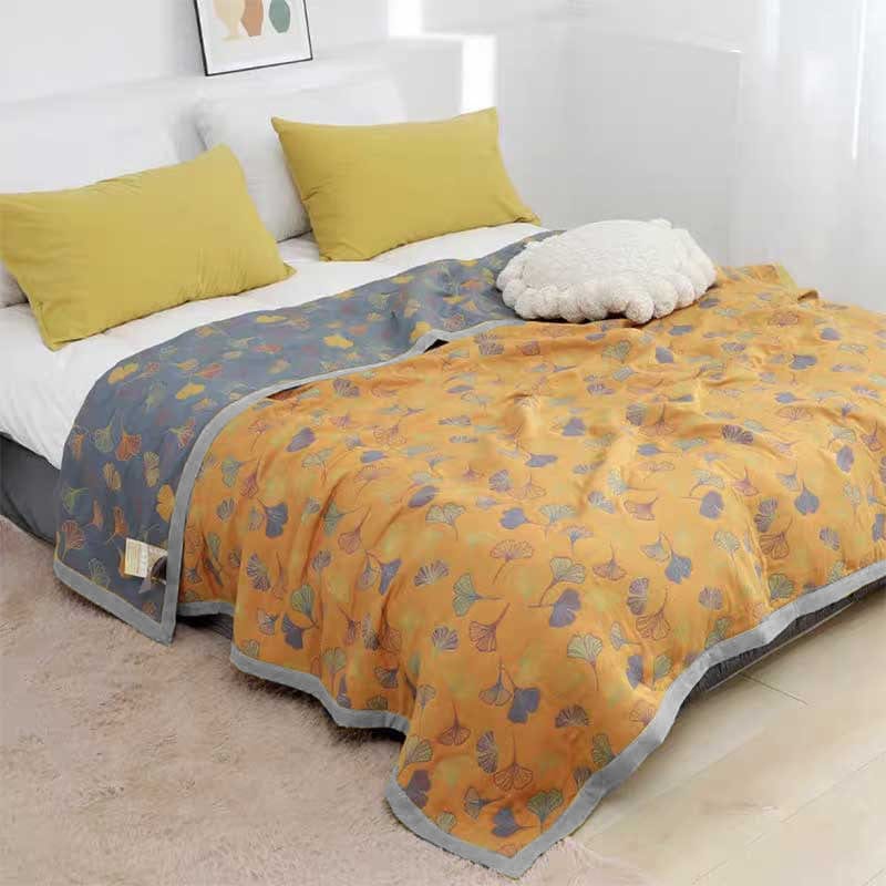 Luxurious Duvet with Elegant Leaf Pattern – Premium Cotton Kalsten