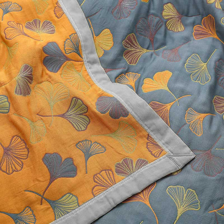 Luxurious Duvet with Elegant Leaf Pattern – Premium Cotton Kalsten