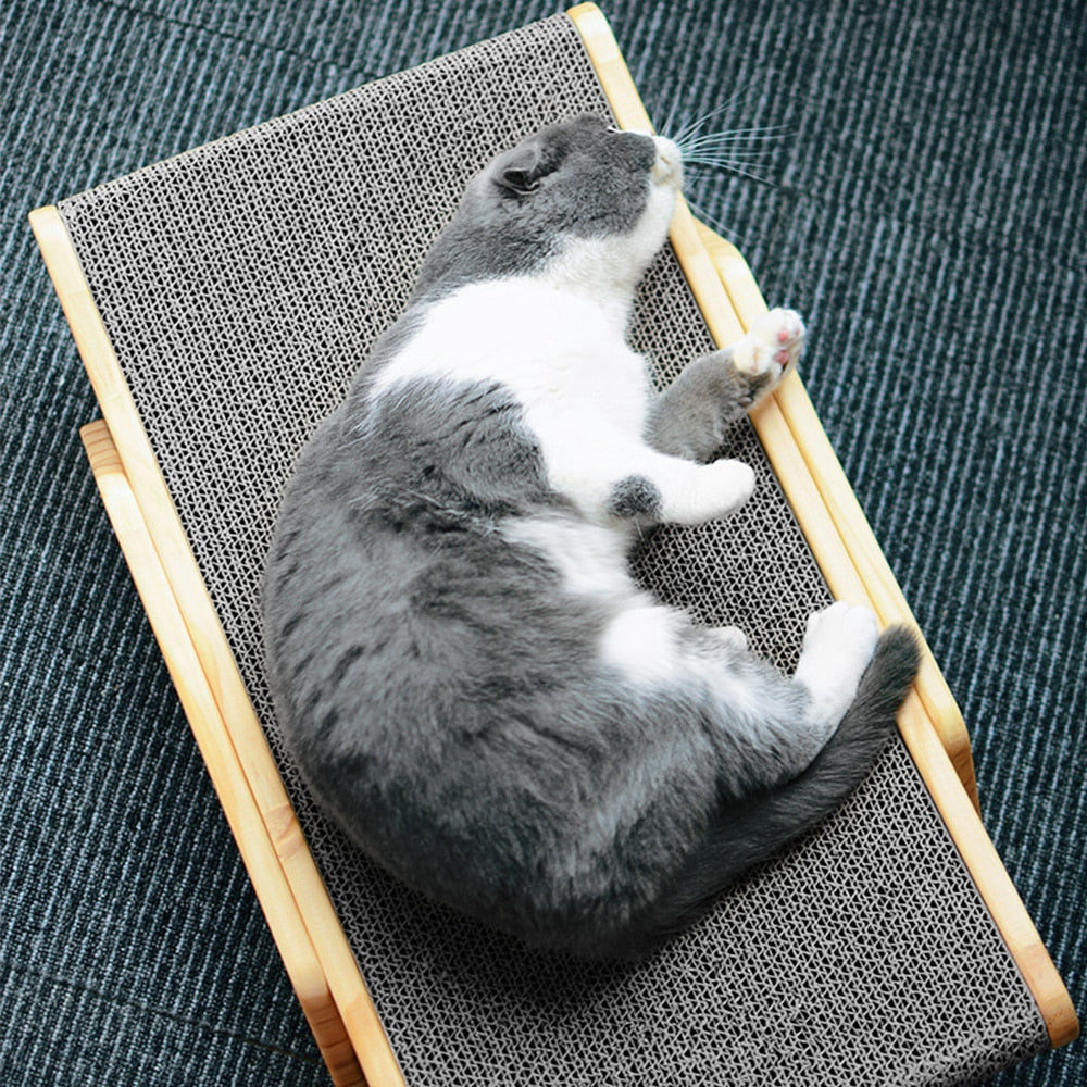 Adjustable Wooden Cat Lounger Bed