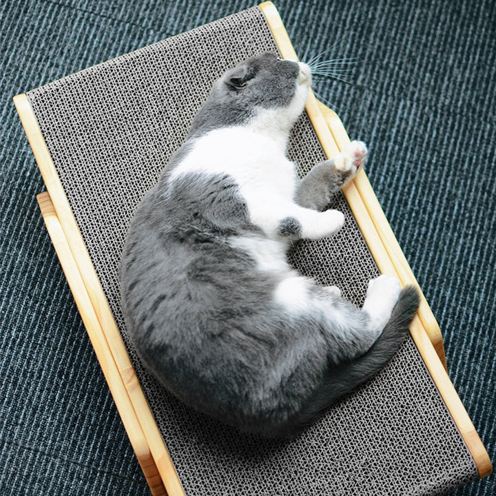 Adjustable Wooden Cat Lounger Bed