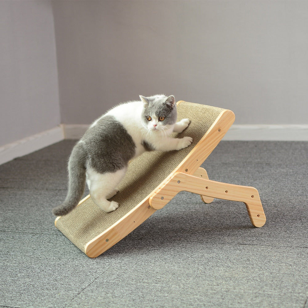 Adjustable Wooden Cat Lounger Bed