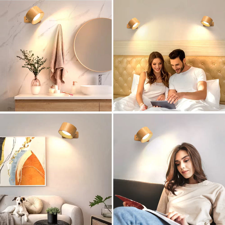 Rechargeable Battery Wall Lamp – 360° Adjustable