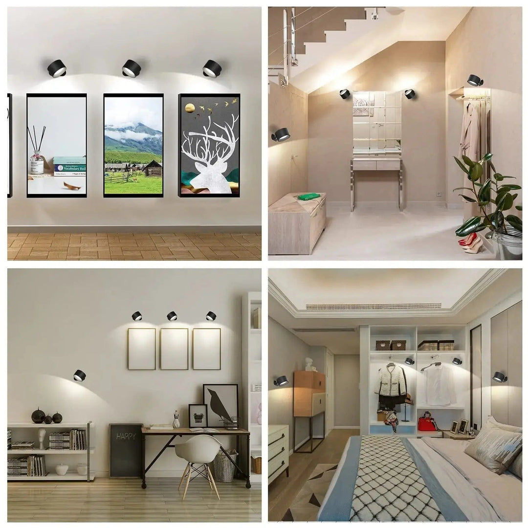 Rechargeable Battery Wall Lamp – 360° Adjustable
