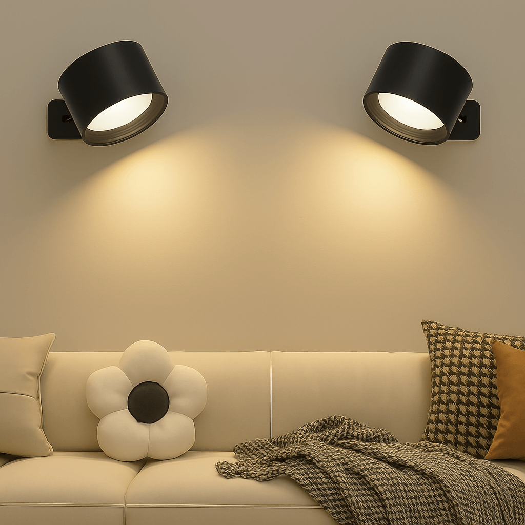 Rechargeable Battery Wall Lamp – 360° Adjustable