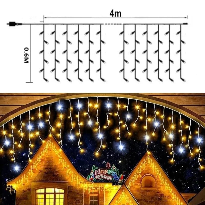 Icicle LED Christmas Lights