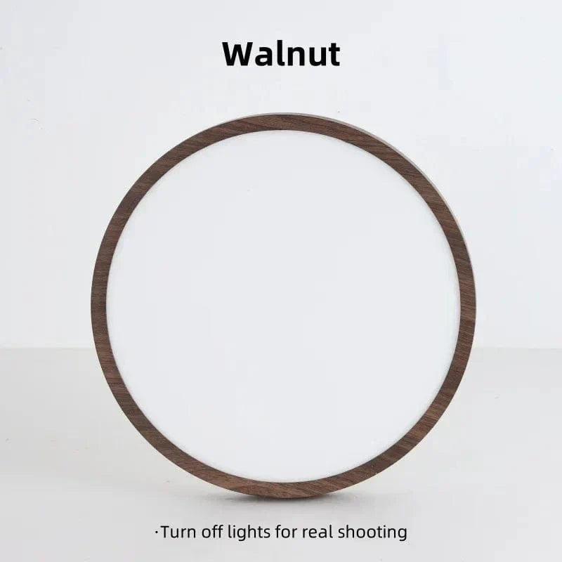 Ultrathin Wood-Design LED Ceiling Lamp