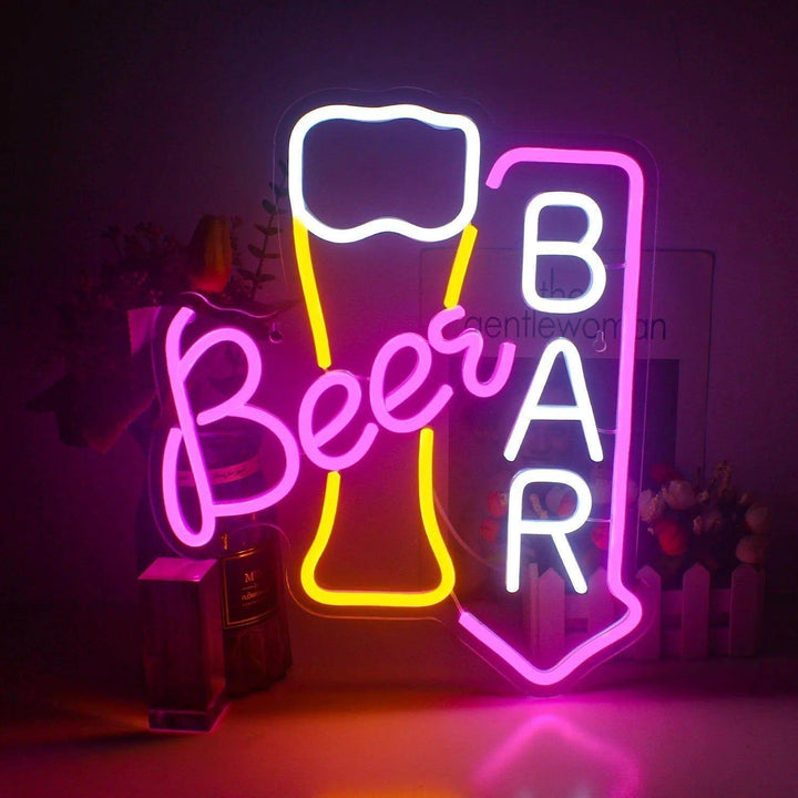 CocktailGlow Wall Sign - LED Neon Sign Party Decorative Nightclub Wall Sign Light | Kalsten