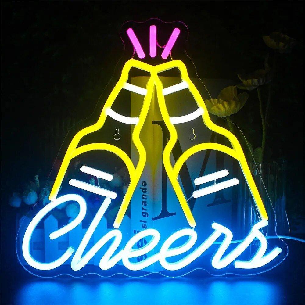 CocktailGlow Wall Sign - LED Neon Sign Party Decorative Nightclub Wall Sign Light | Kalsten