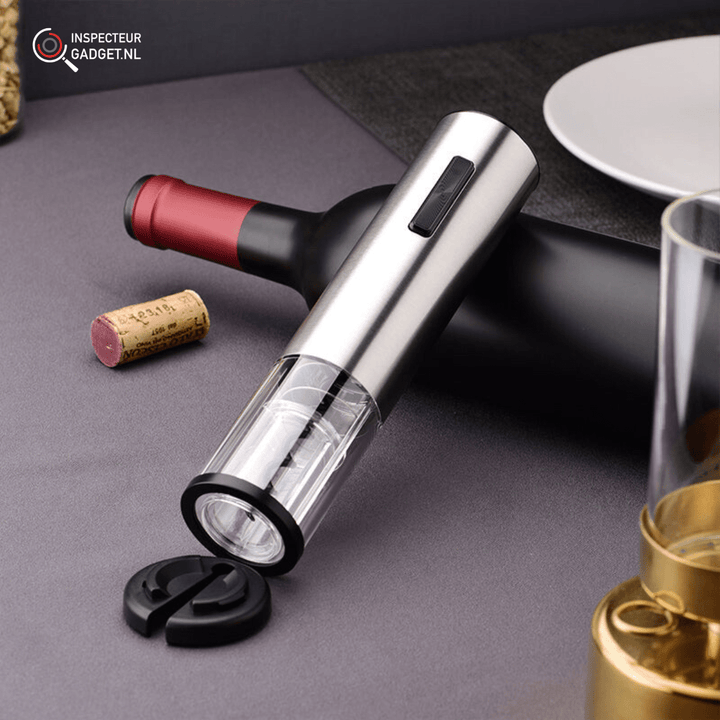 Kalsten | Vinolux 4-in-1 Electric Wine Opener Set – Corkscrew, Foil Cutter, Aerator & Vacuum Stopper