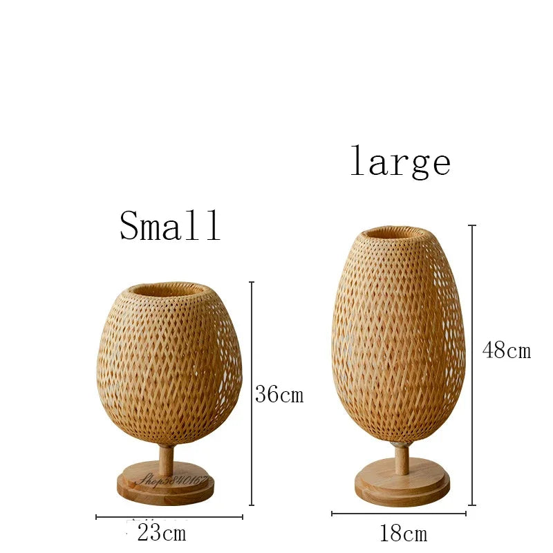 Vintage Bamboo Table Lamp - TimberGlow | Kalsten