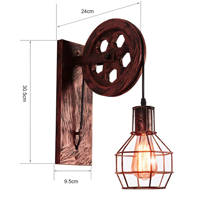 Vintage Industrial LED Wall Lamp - IronGlare