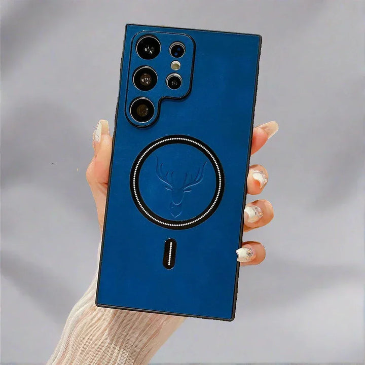 Kalsten | Leather Case for Samsung Phone | Magnetic Wireless Charging Case