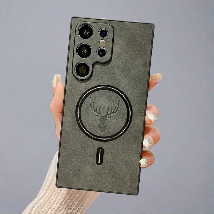 Kalsten | Leather Case for Samsung Phone | Magnetic Wireless Charging Case