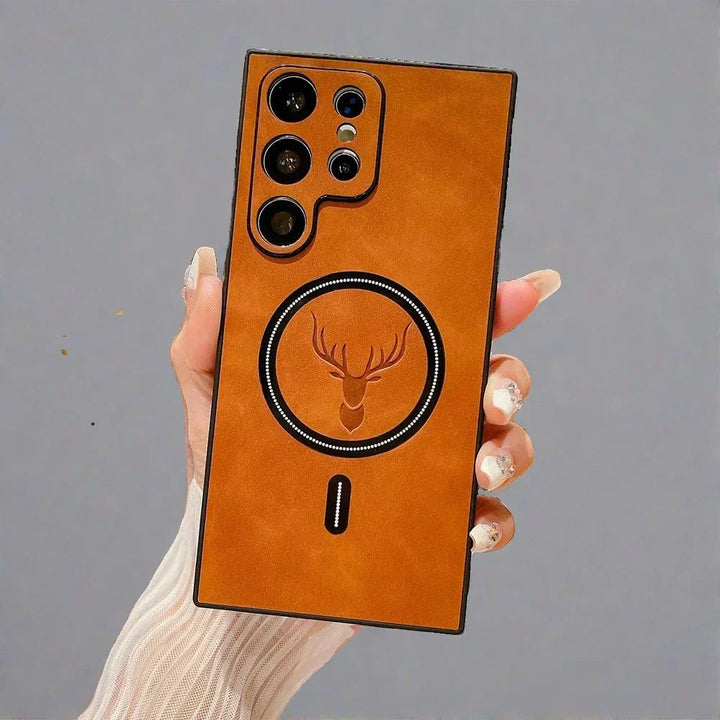 Kalsten | Leather Case for Samsung Phone | Magnetic Wireless Charging Case