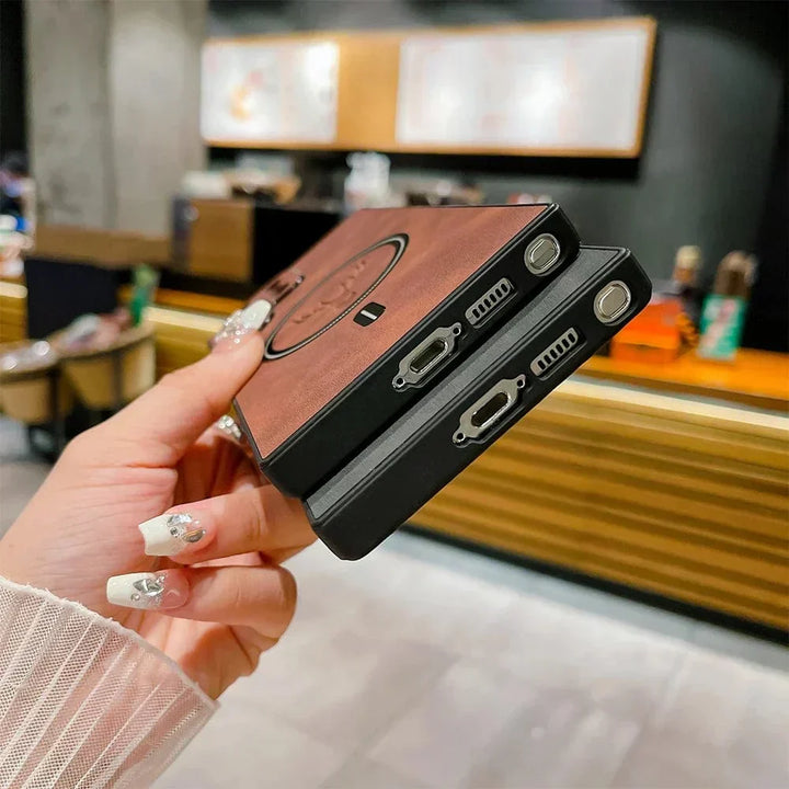 Kalsten | Leather Case for Samsung Phone | Magnetic Wireless Charging Case