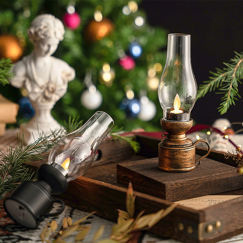 LED Table Lamp with Vintage Lantern Style | Kalsten