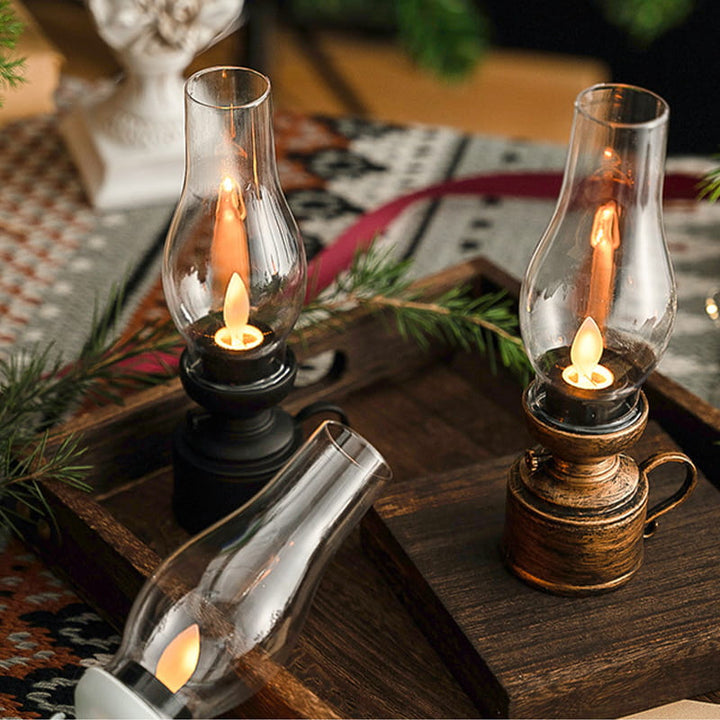 Vintage Lantern Style LED Table Lamp Kalsten