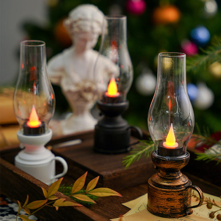LED Table Lamp with Vintage Lantern Style | Kalsten