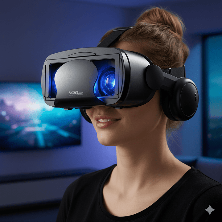 Kalsten | VISIAX – 3D VR glasses with headphones & controller