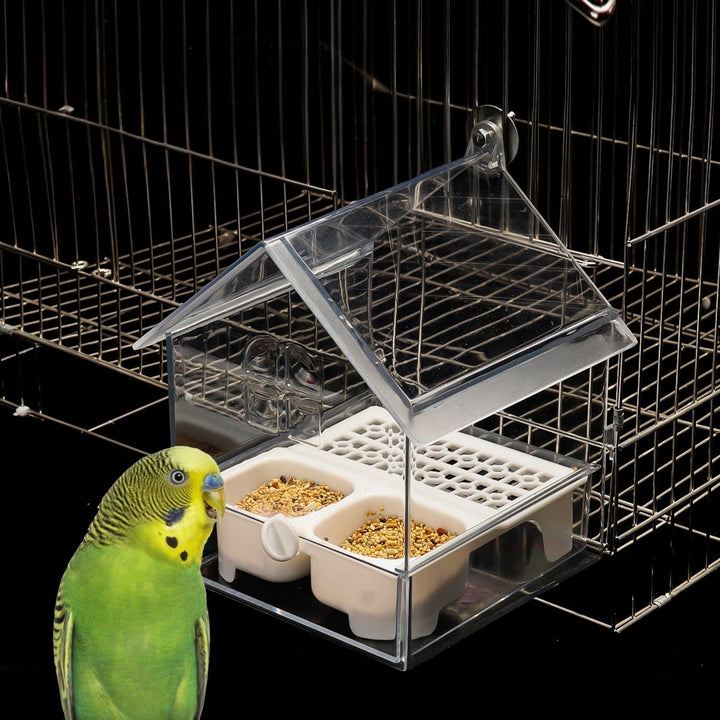 External Bird Feeder and Bathhouse – Space-saving Anti-Spill Feeding Solution | Kalsten