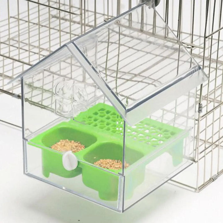 External Bird Feeder and Bathhouse – Space-saving Anti-Spill Feeding Solution | Kalsten