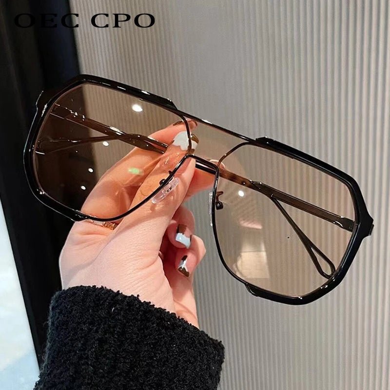 Kalsten | VOGUEVIEW SHADES – Oversized Square Sunglasses with UV400 & Photochromic Lenses