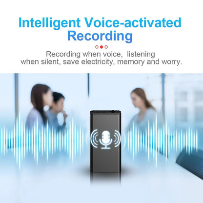 Compact, voice-activated digital voice recorder