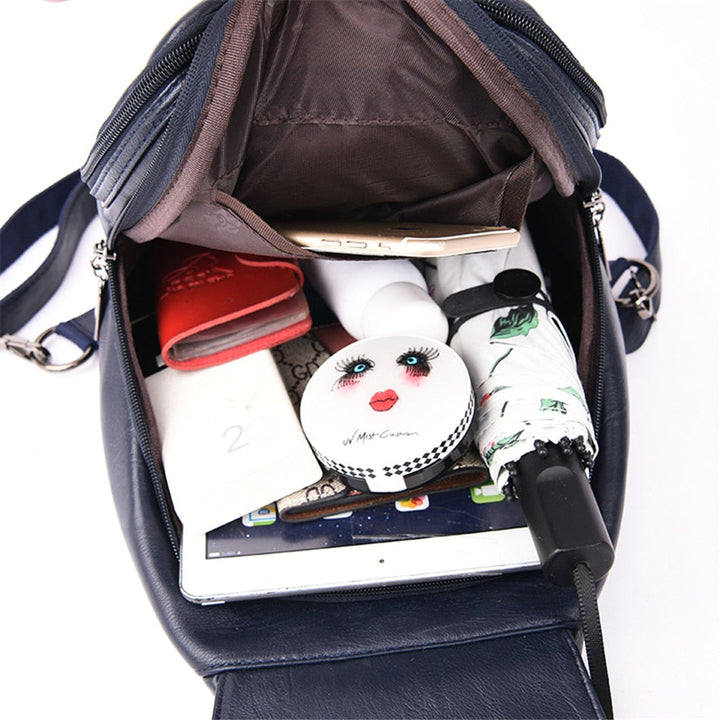 Premium Water-Resistant Leather Backpack for Women | Kalsten
