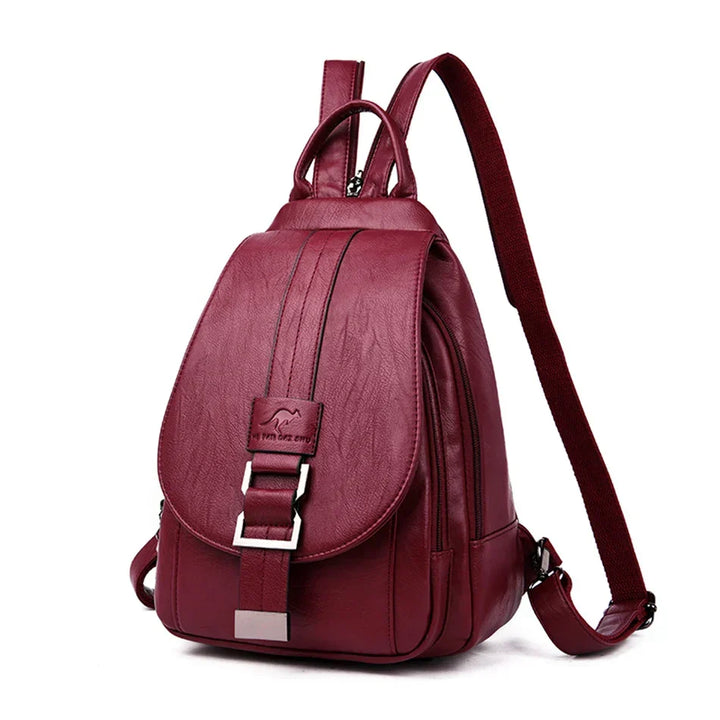 Premium Water-Resistant Leather Backpack for Women | Kalsten