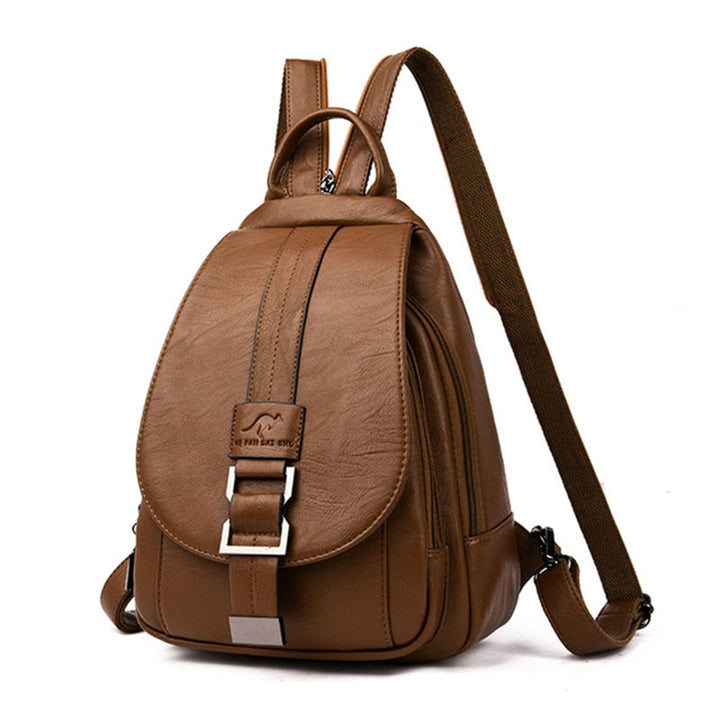 Premium Water-Resistant Leather Backpack for Women | Kalsten
